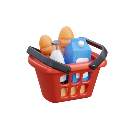 Grocery Shopping  3D Icon