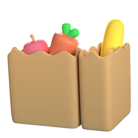 Grocery Shopping  3D Icon