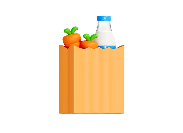 Grocery Shopping  3D Icon