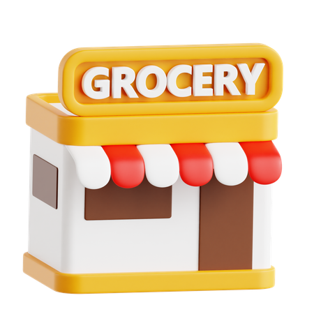 Grocery Store  3D Icon