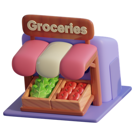 Grocery Store  3D Icon