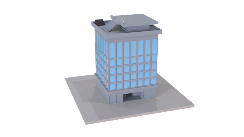 Grocery Store Building  3D Icon