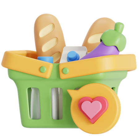 Grocery Wishlist  3D Icon