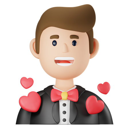 Groom  3D Icon