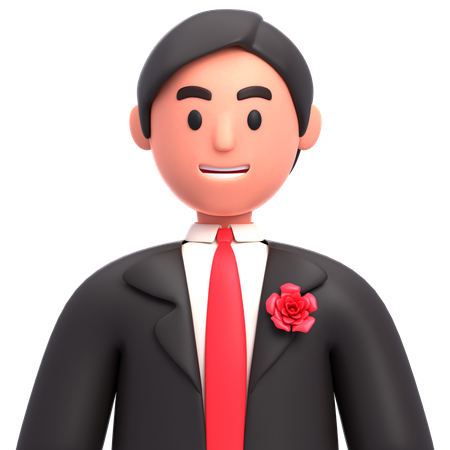 Groom  3D Icon