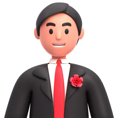 Groom  3D Icon