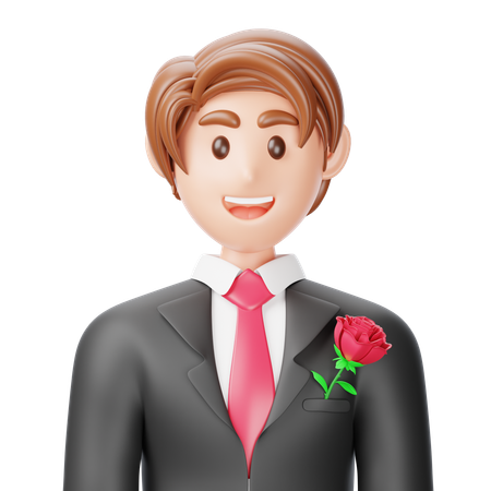 Groom  3D Icon