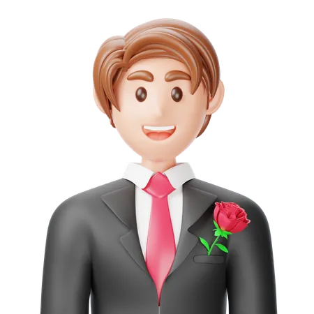 Groom  3D Icon