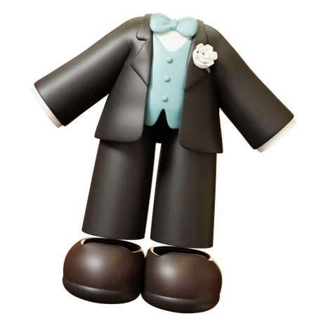 Groom Suit  3D Icon