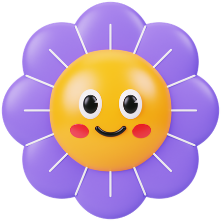 Groovy Flower  3D Icon