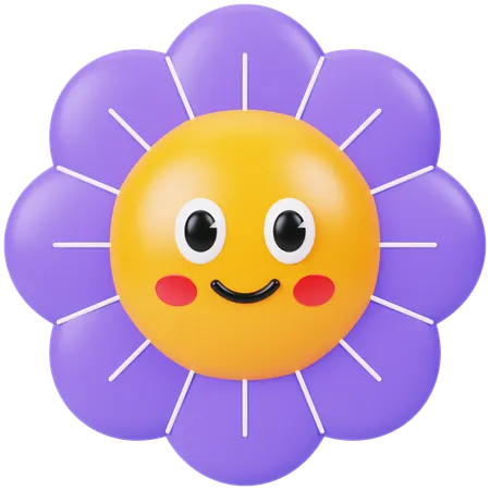 Groovy Flower  3D Icon