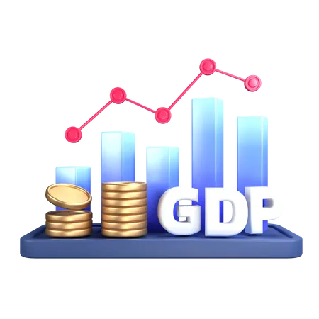 Gross Domestic Product (GDP)  3D Icon