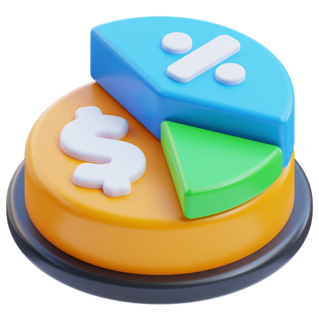 Gross margin  3D Icon