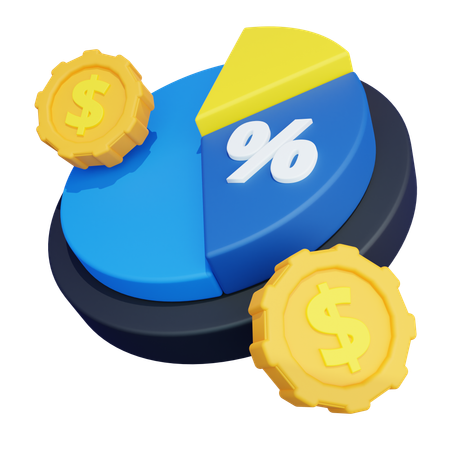 Gross Margin  3D Icon