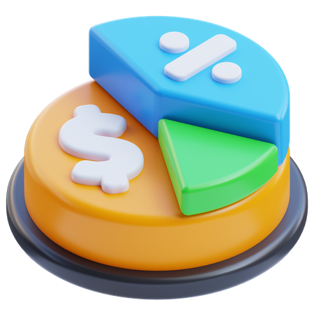 Gross margin  3D Icon