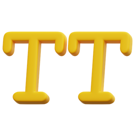 Großbuchstaben-Werkzeug  3D Icon