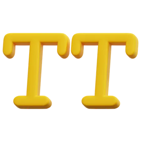 Großbuchstaben-Werkzeug  3D Icon