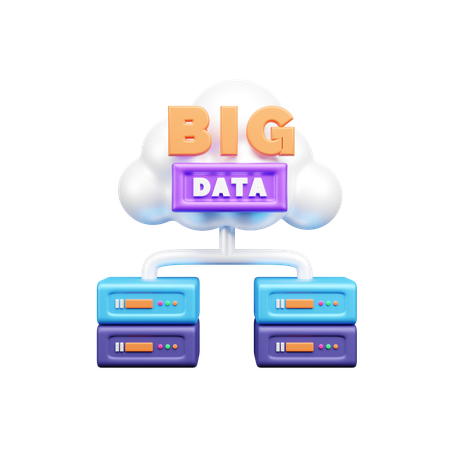 Große Daten  3D Icon
