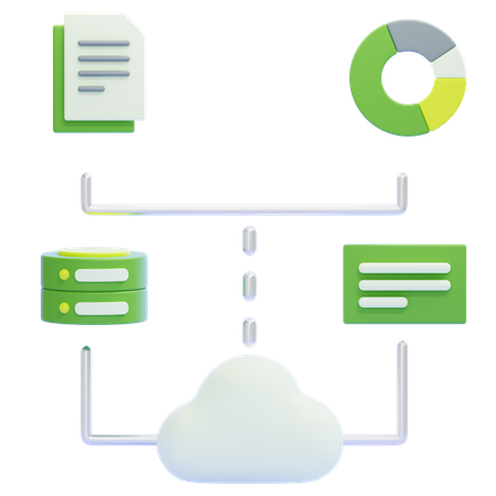 Große Daten  3D Icon