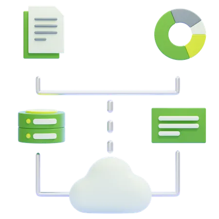 Große Daten  3D Icon