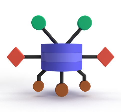 Große Daten  3D Icon