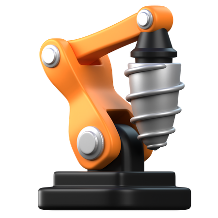 Grand bras robotique de forage  3D Icon