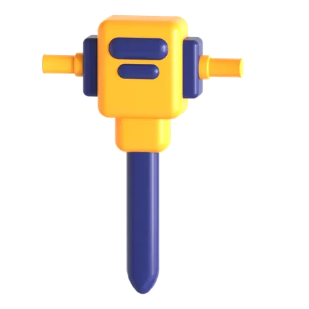 Ground Drill  3D Icon