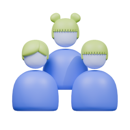 Group  3D Icon