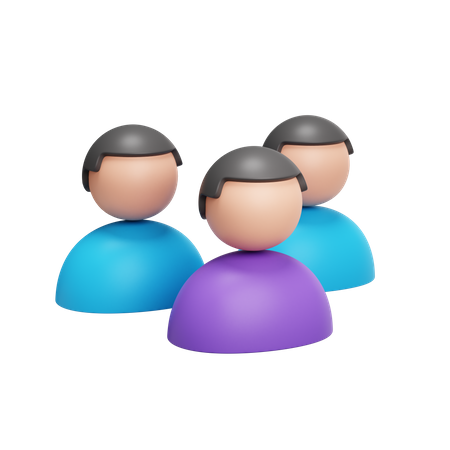 Group  3D Icon