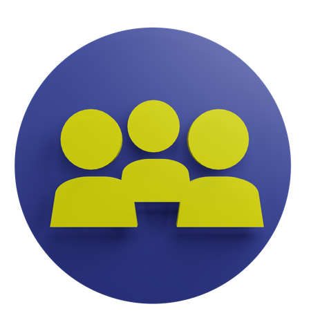 Group  3D Icon