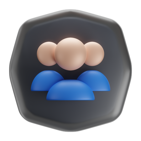 Group  3D Icon