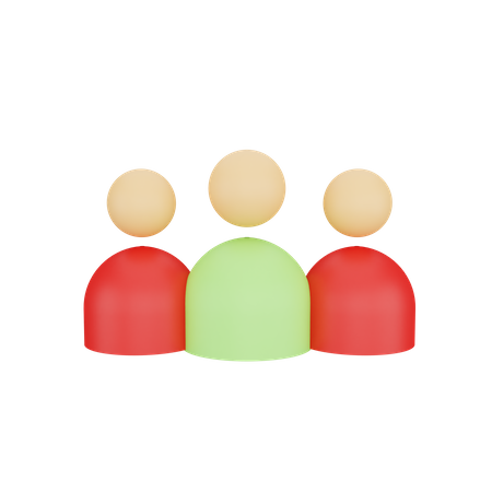 Group  3D Icon