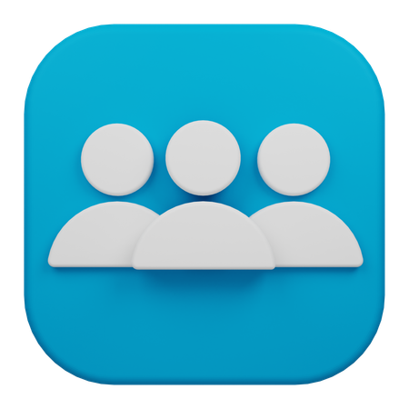 Group  3D Icon