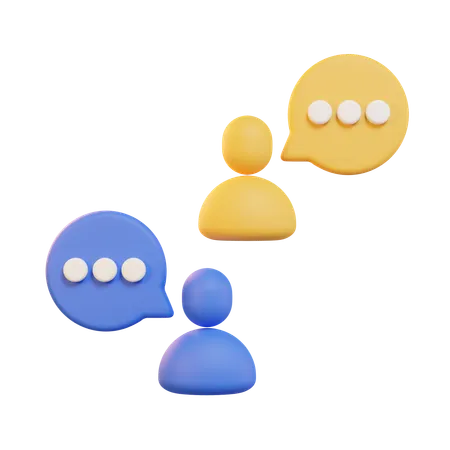 Group Chat  3D Icon