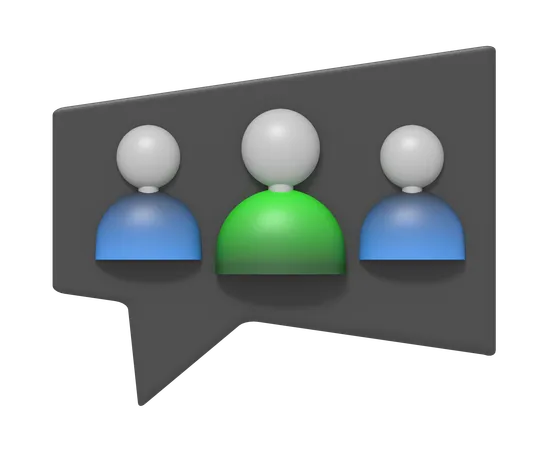 Group Chat  3D Icon