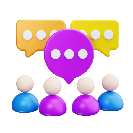 Group Chat  3D Icon