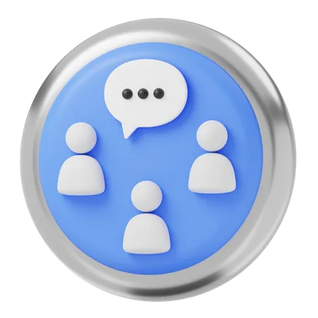 Group Chat  3D Icon