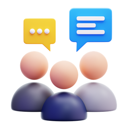Group Chat  3D Icon