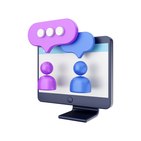 Group Chat  3D Icon