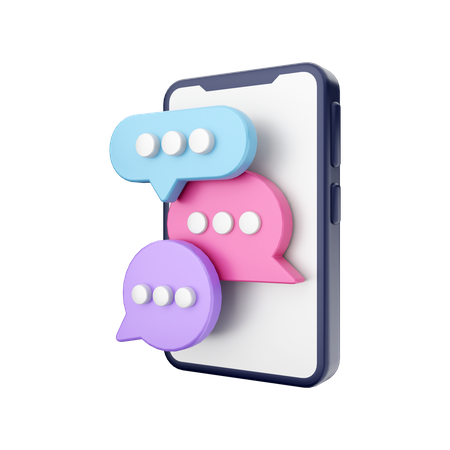 Group Chat  3D Illustration