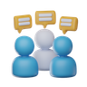 group discussion emoji 3d