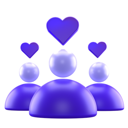 Group Like  3D Icon