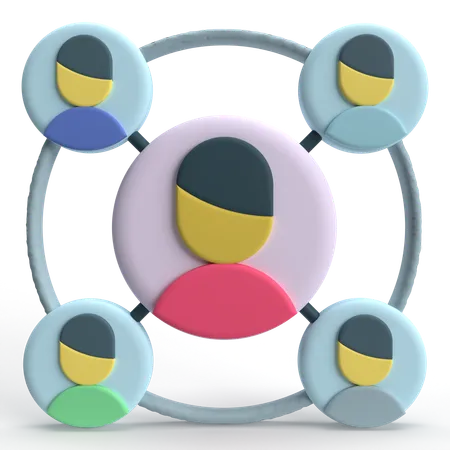 Group Link  3D Icon