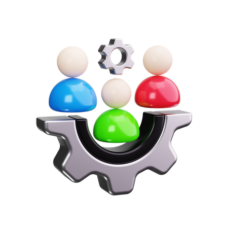 Group Management  3D Icon