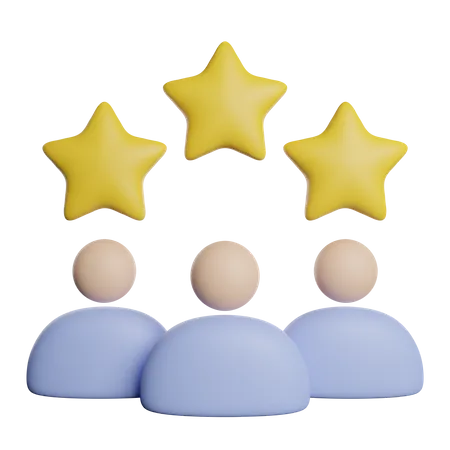 Rating Star Feedback 3D Icon