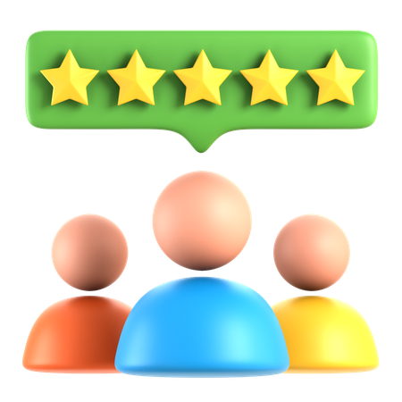 Group Testimonial  3D Icon