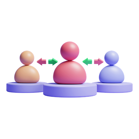 Group Transfer  3D Icon