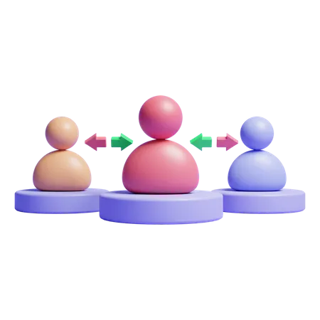 Group Transfer  3D Icon