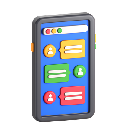 Discussion de groupe  3D Icon