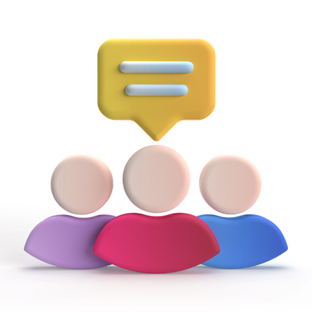 Groupe de discussion  3D Icon